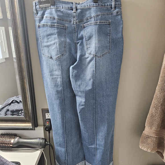 d. jeans Blue Flare & Wide Leg Women's Jeans - Picture 3 of 3